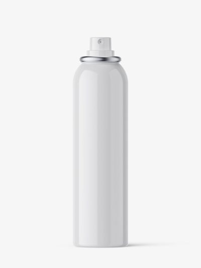 Deodorant spray bottle mockup / glossy / 150 ml
