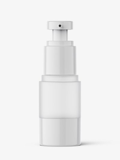 Frosted airless bottle mockup / 15 ml