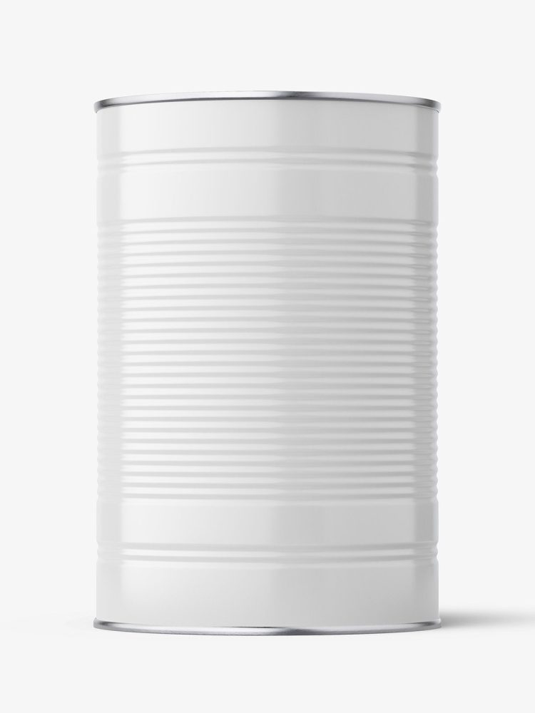 Glossy tin can mockup / 4250 ml