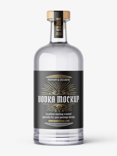 Vodka bottle mockup - Smarty Mockups