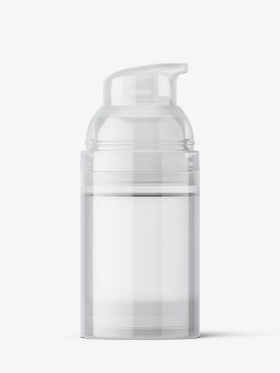 Airless bottle mockup / transparent