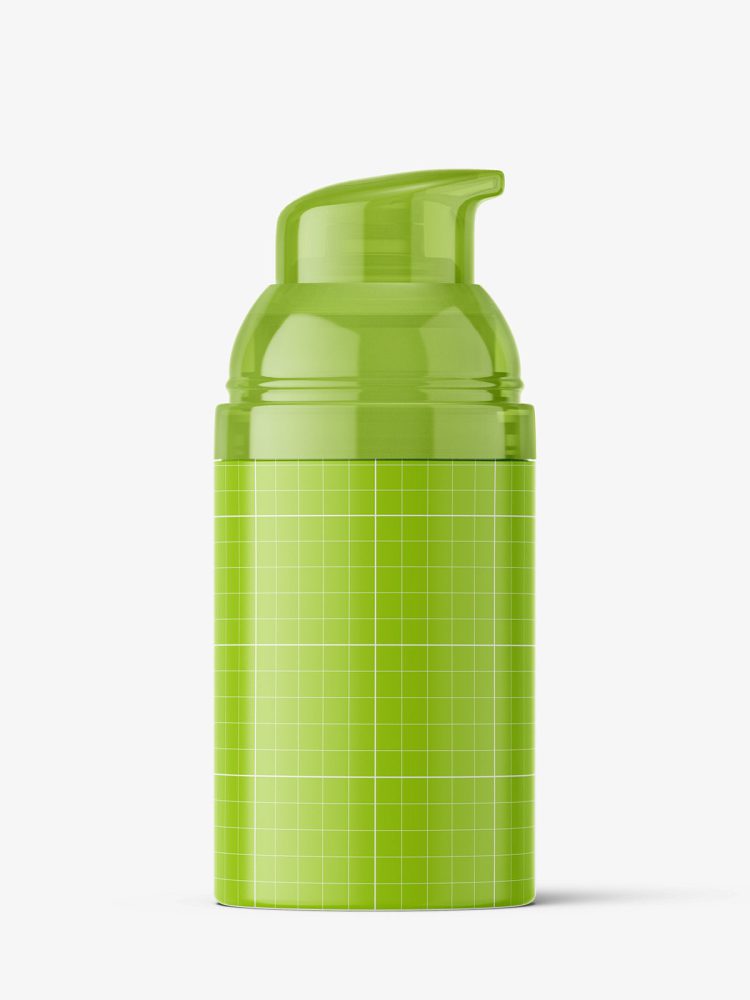 Airless bottle mockup / transparent
