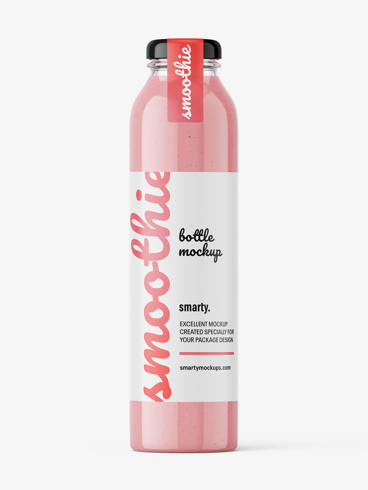 Download Red Smoothie Bottle Mockup Smarty Mockups