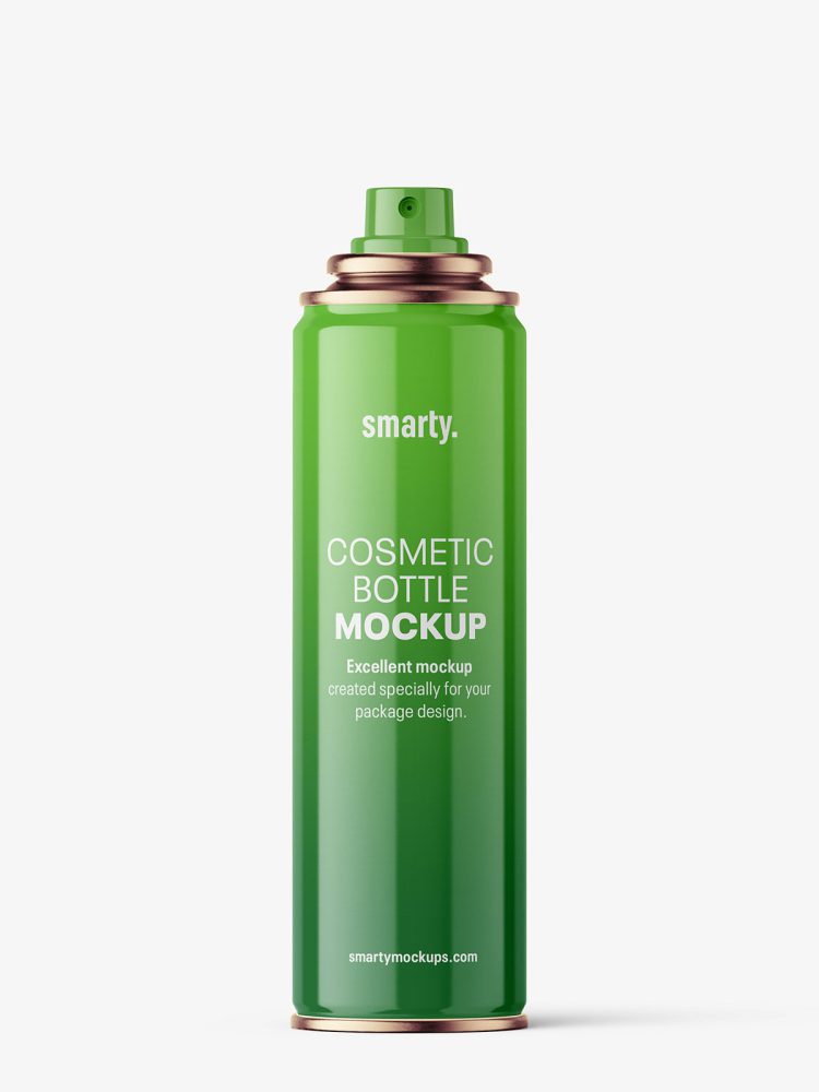 Spray bottle mockup / glossy / 150 ml