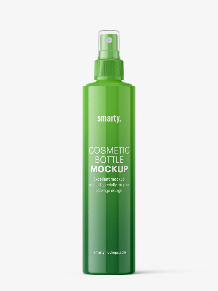 Atomizer bottle mockup / glossy