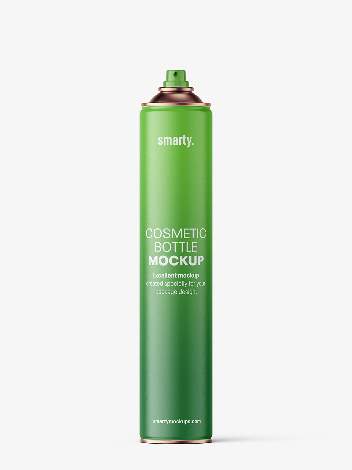 Large matt spray bottle mockup - Smarty Mockups