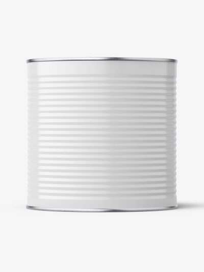 Glossy tin can mockup / 2650 ml