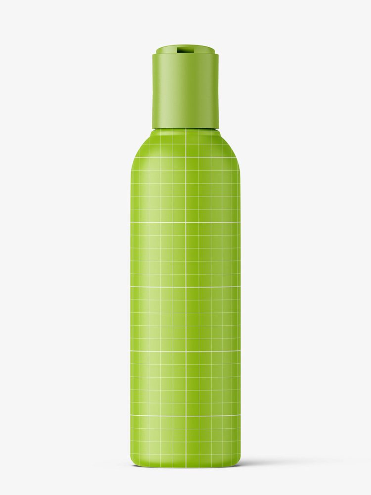 Bottle with disctop mockup / matt
