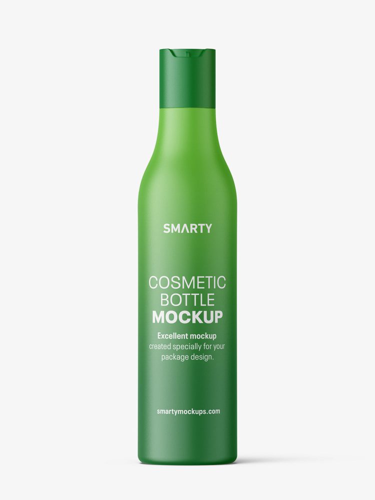 Bottle with disctop mockup / matt
