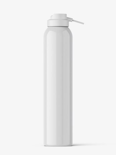 Cosmetic dispenser bottle mockup / glossy