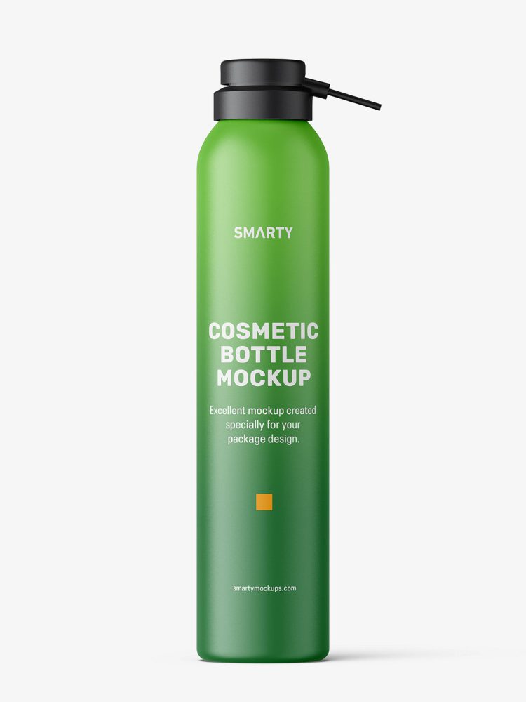 Cosmetic dispenser bottle mockup / matt