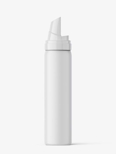 Cosmetic foam bottle mockup / matt