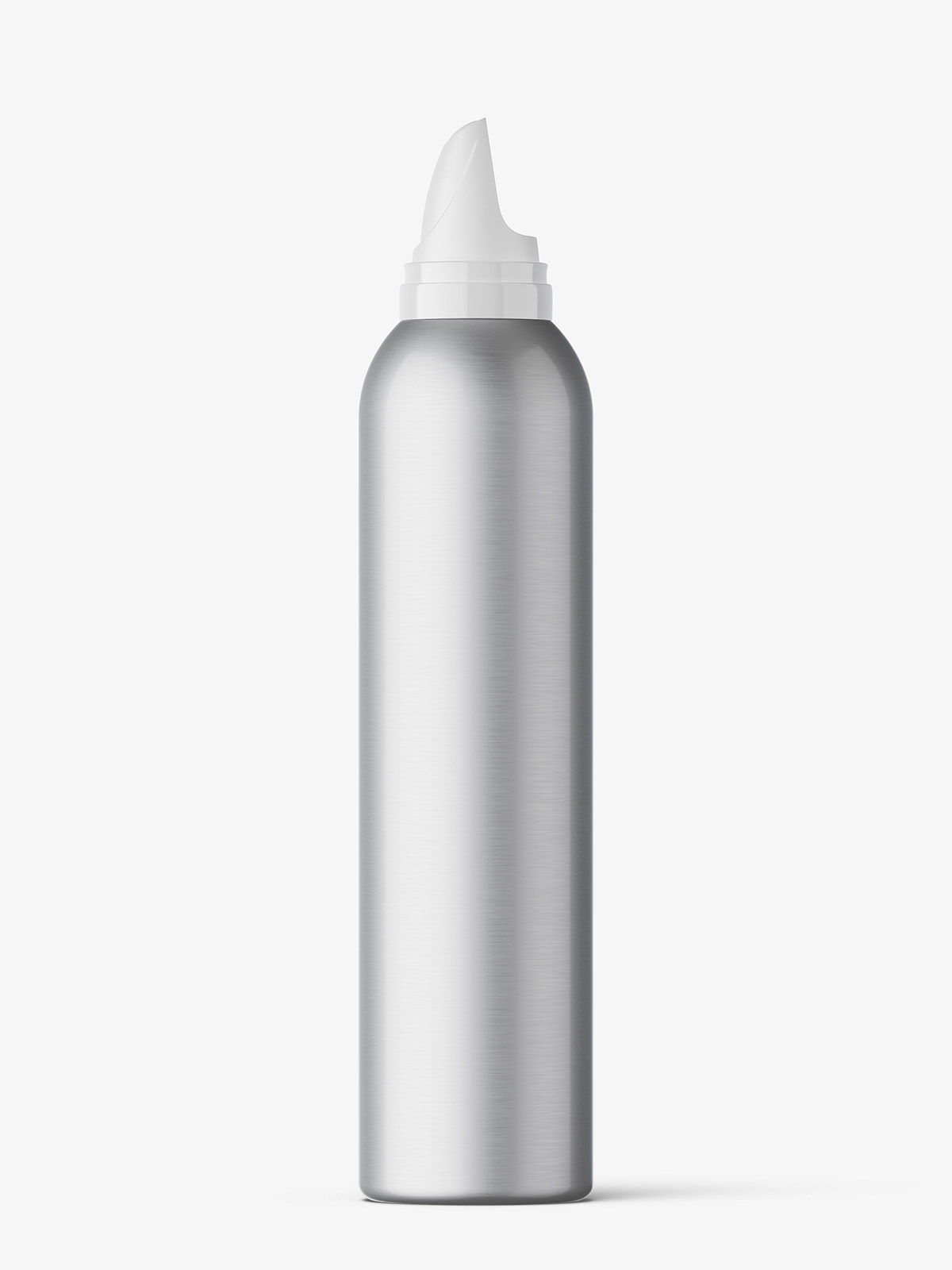 Download Cosmetic Mousse Bottle Mockup 300ml Metallic Smarty Mockups