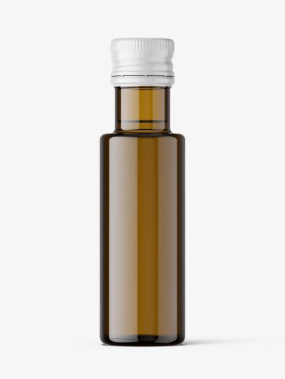 Small oil bottle mockup