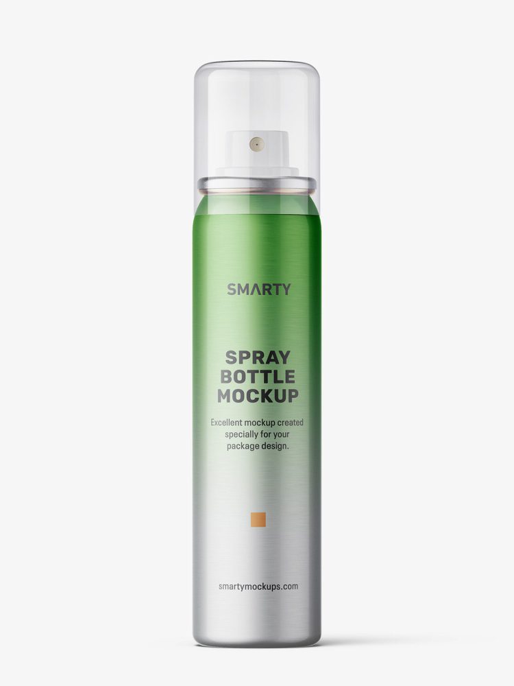 Small cosmetic spray bottle / metallic