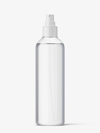 Spray bottle mockup / transparent