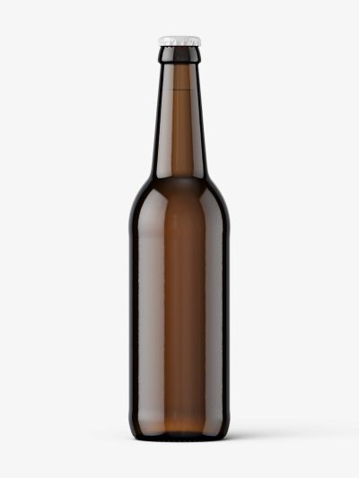 Beer bottle mockup