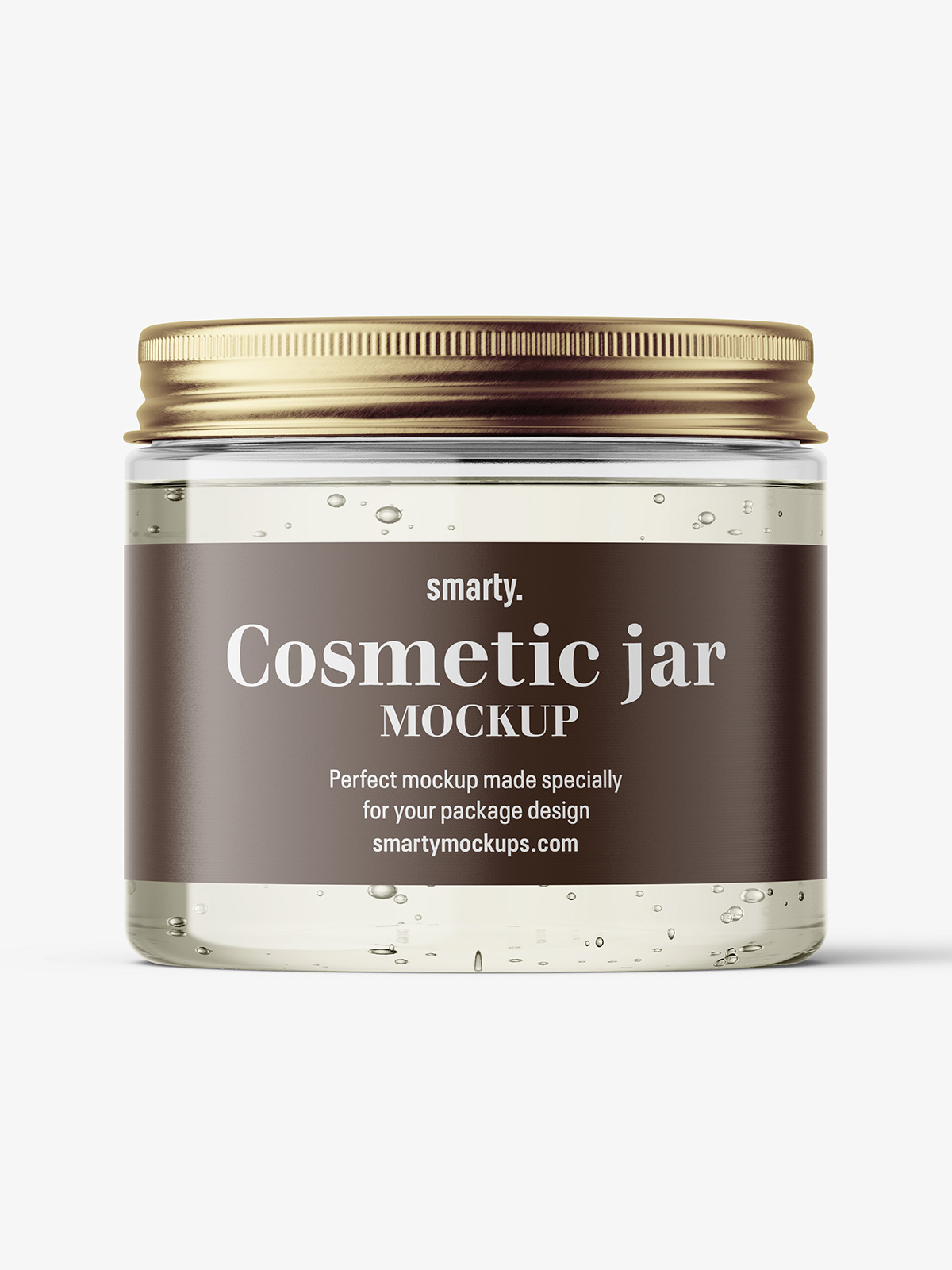 Download Gel jar with metallic cap mockup / 200ml - Smarty Mockups