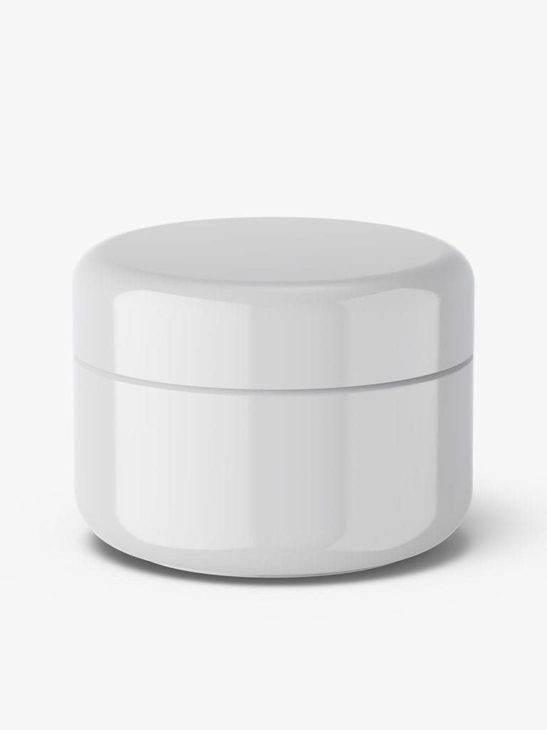 Download Cosmetic plastic cream jar mockup / glossy - Smarty Mockups