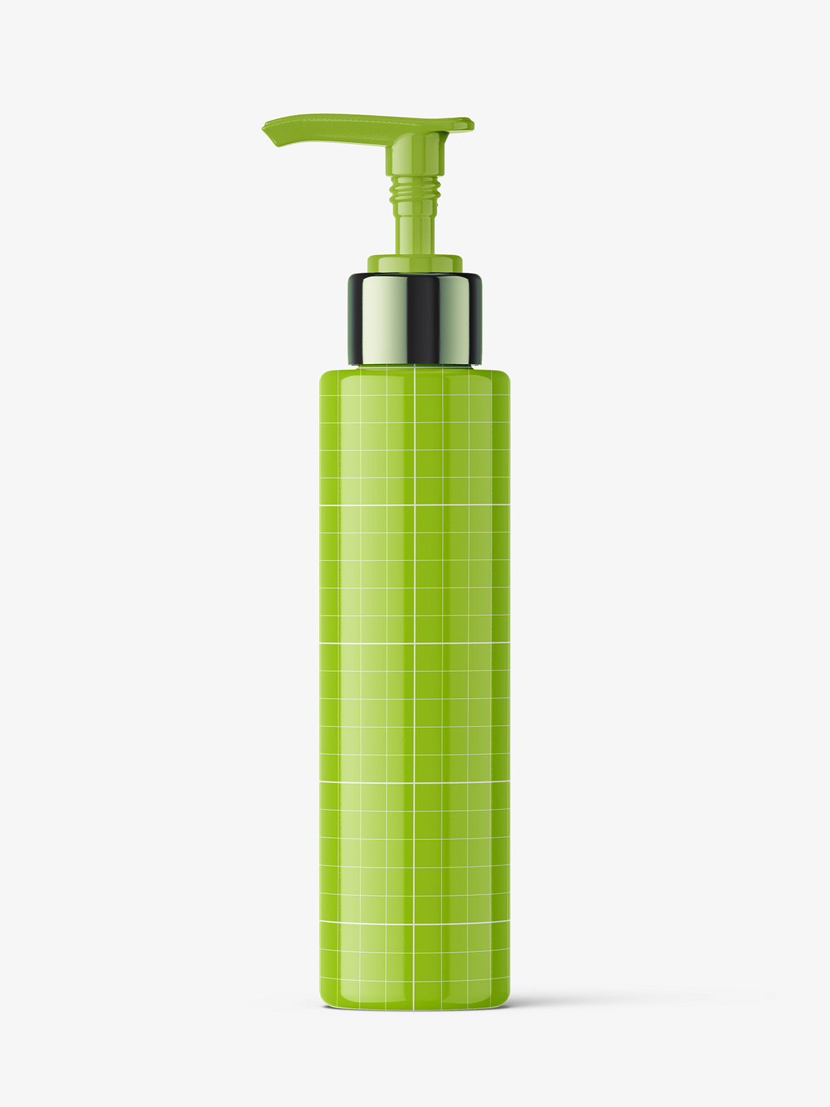 Download Bottle with pump mockup / glossy - Smarty Mockups
