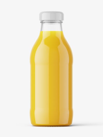 Free orange juice bottle mockup - Smarty Mockups