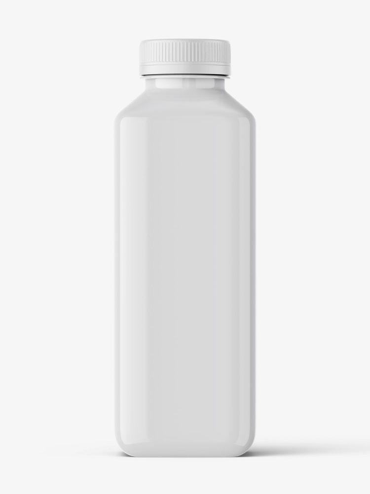 Download Square glossy bottle mockup - Smarty Mockups