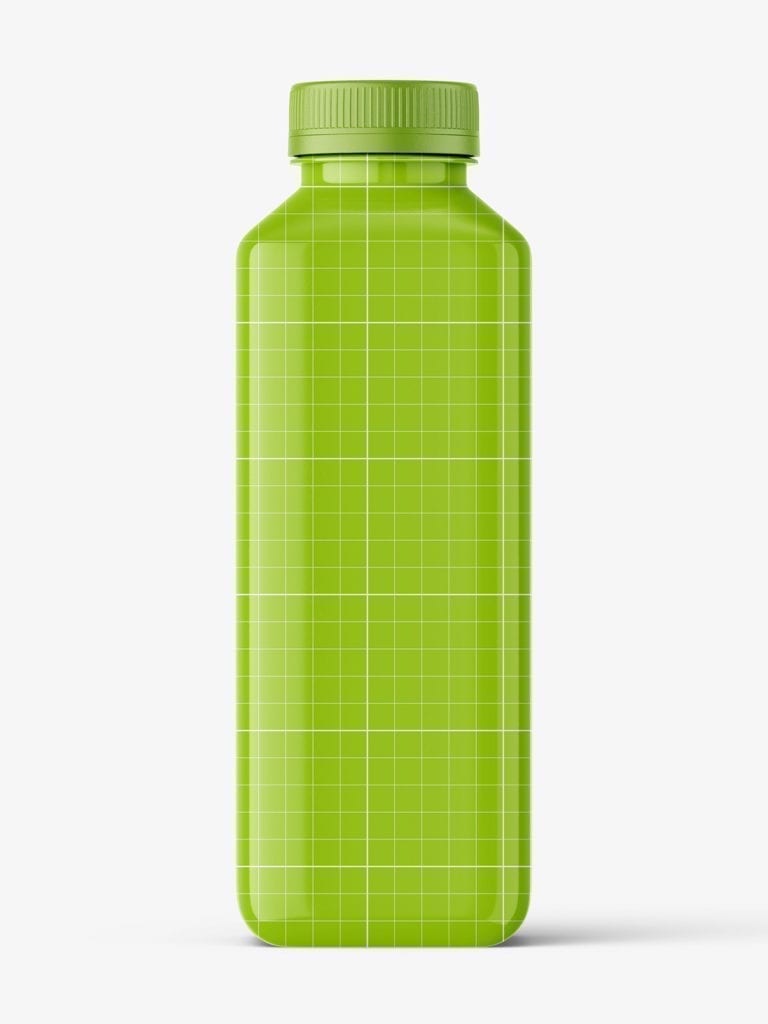 Download Square glossy bottle mockup - Smarty Mockups