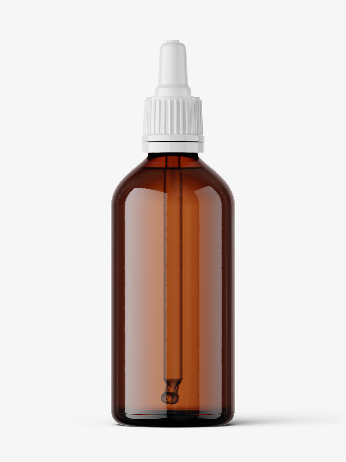 Amber dropper bottle mockup / 100 ml - Smarty Mockups