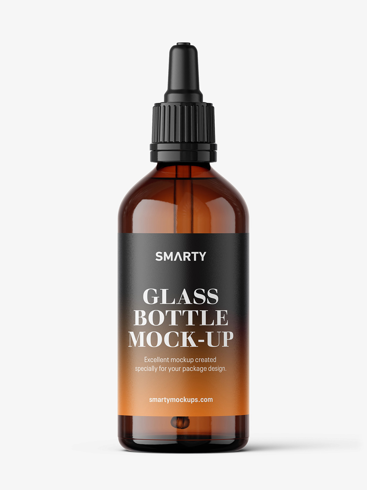 Download Amber dropper bottle mockup / 100 ml - Smarty Mockups