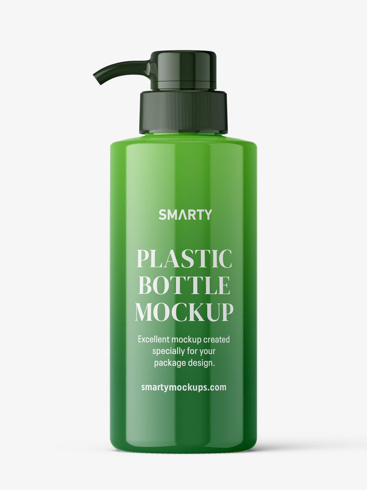 Universal pump bottle mockup / glossy
