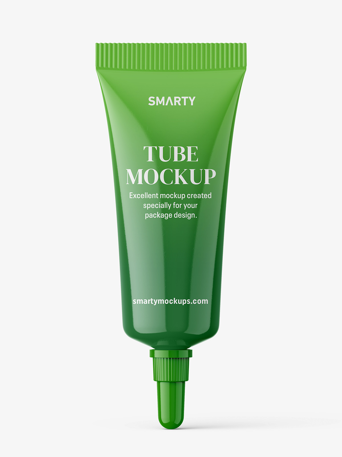 Download Glossy tube with long mouth cap mockup - Smarty Mockups