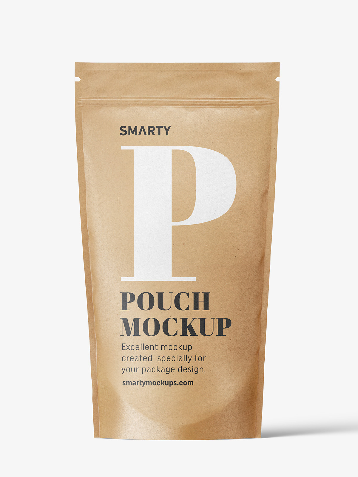 Kraft paper pouch mockup - Smarty Mockups