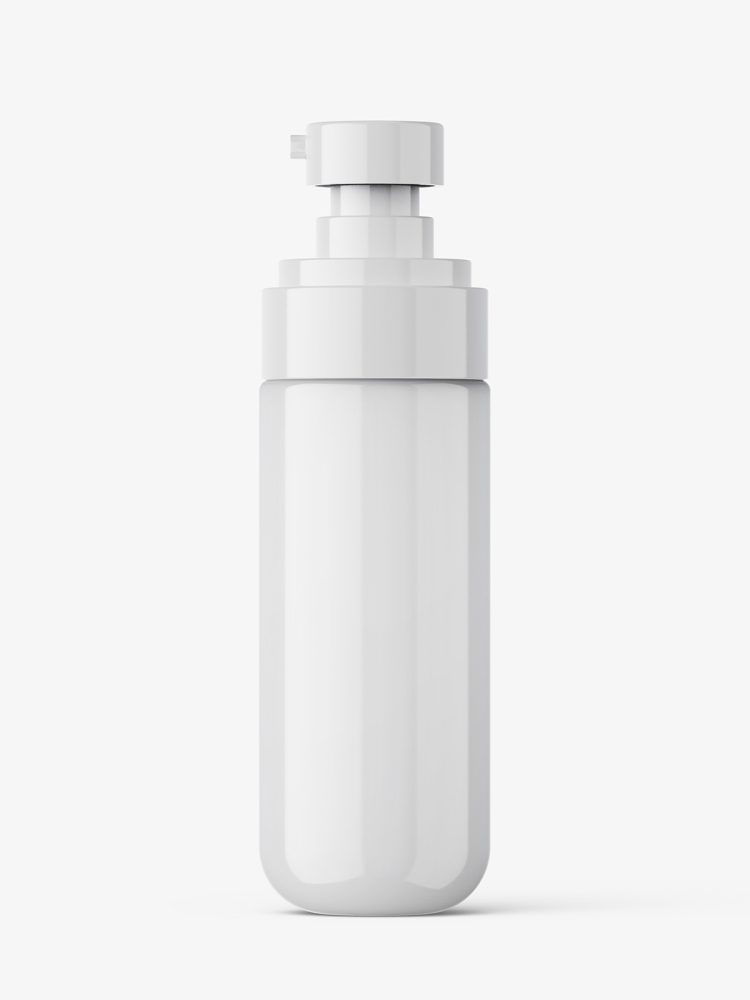 Opaque pump bottle mockup / 60 ml