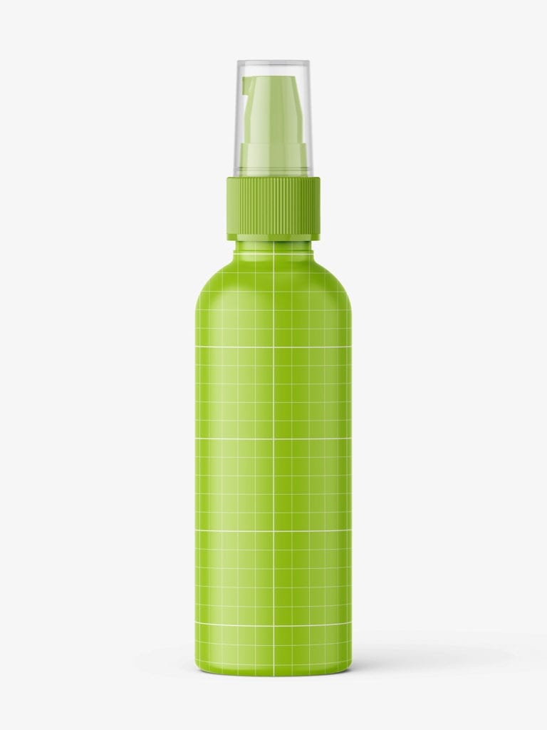 Download Amber lotion pump bottle mockup - Smarty Mockups