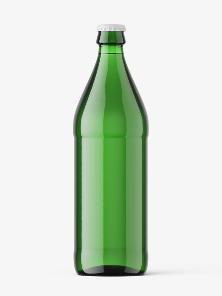 Download Green beer bottle mockup - Smarty Mockups