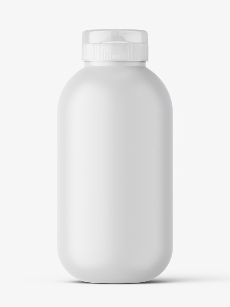 Cosmetic matt bottle mockup