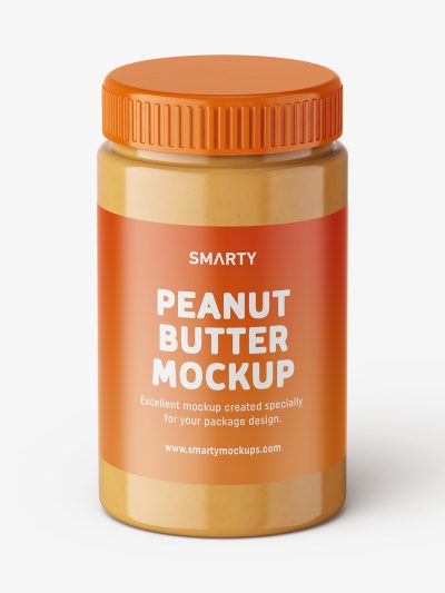 Download Peanut butter jar mockup / top view - Smarty Mockups