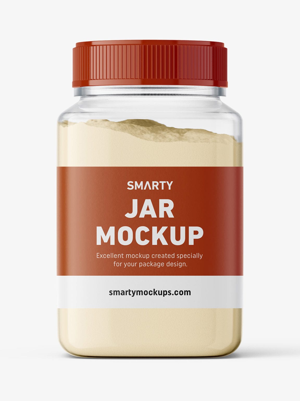 Download Square jar with powder mockup - Smarty Mockups