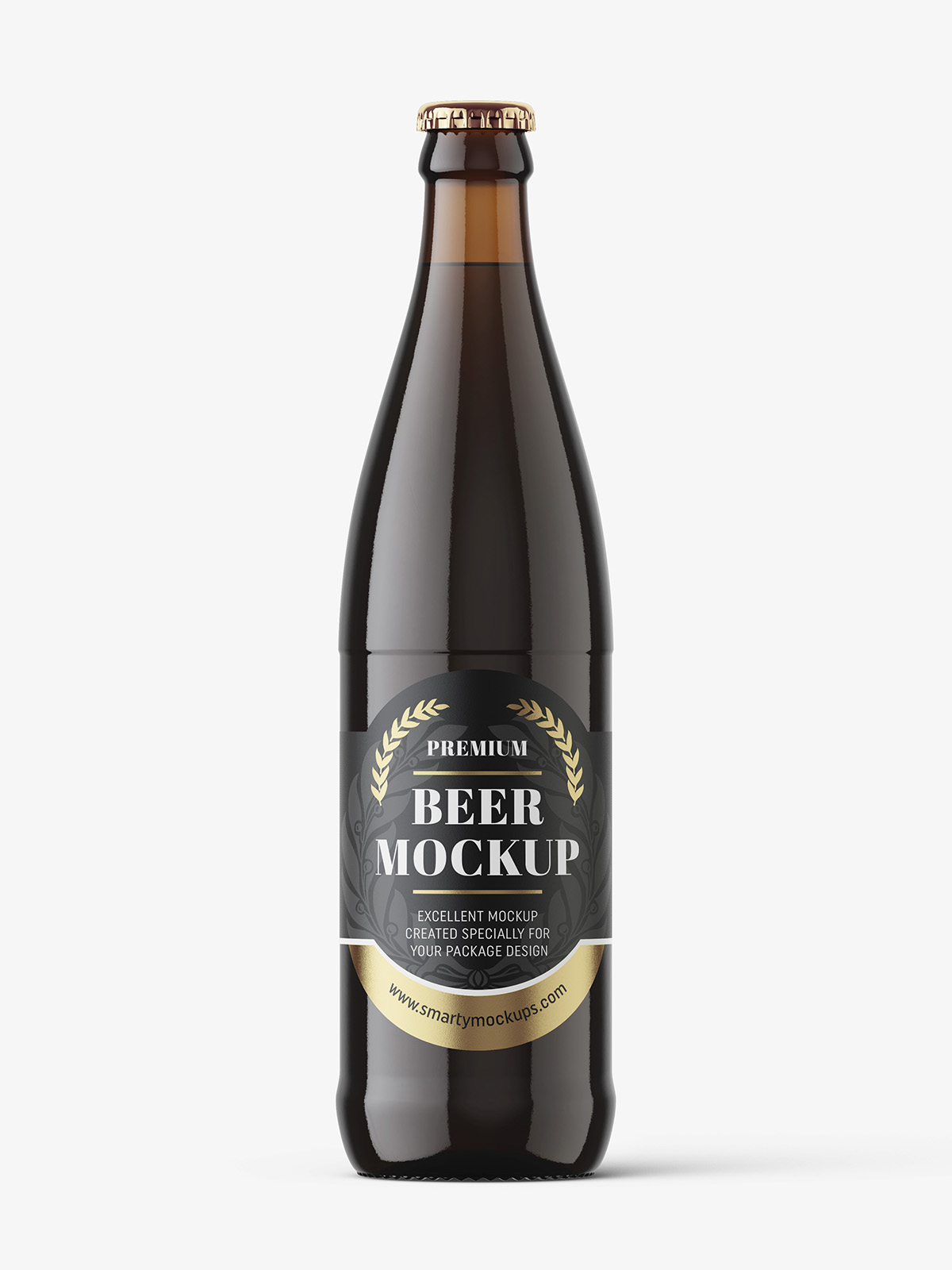 Download Dark beer bottle mockup - Smarty Mockups