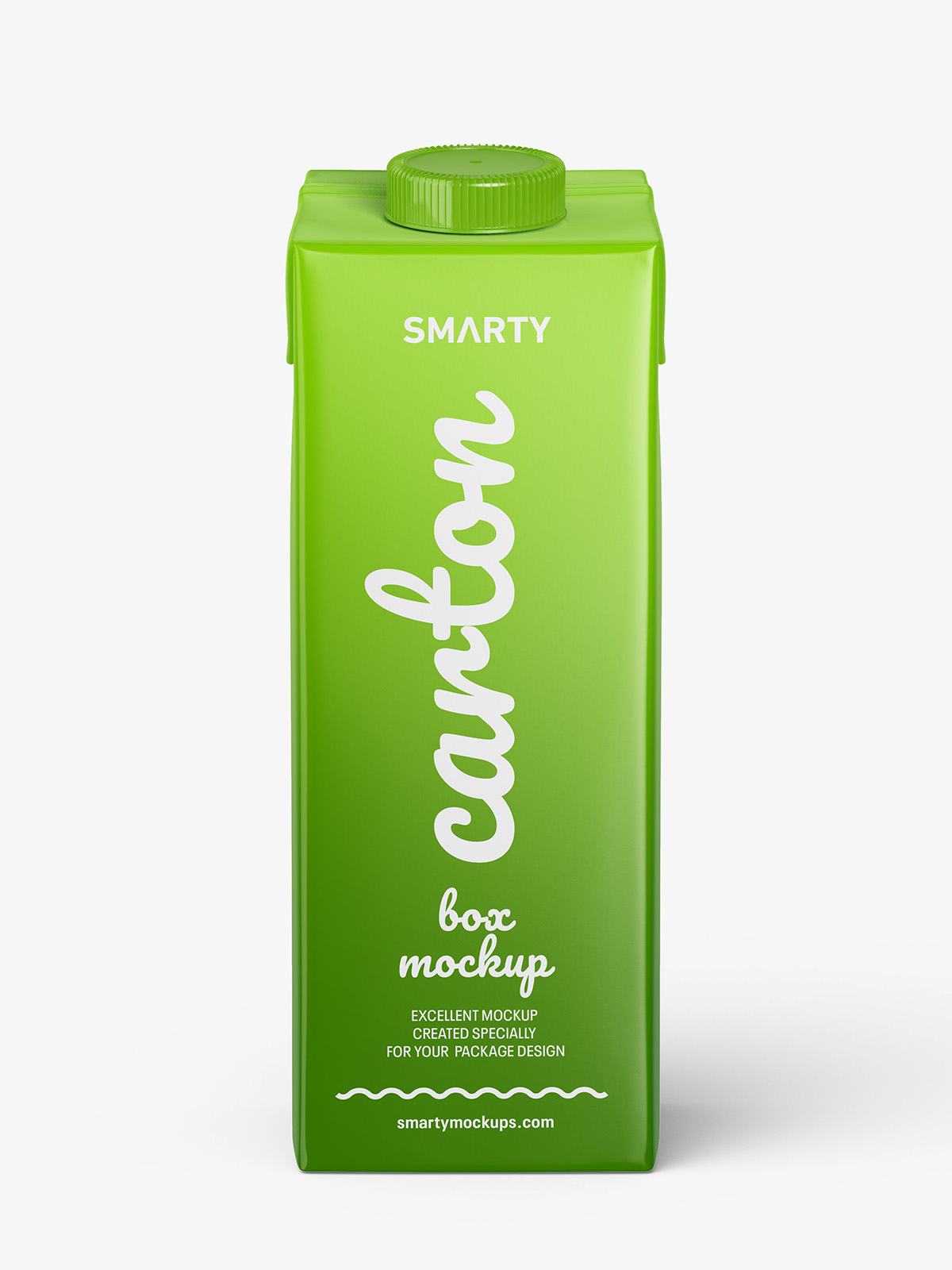 Carton juice mockup / front - Smarty Mockups