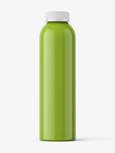 Green juice bottle mockup - Smarty Mockups