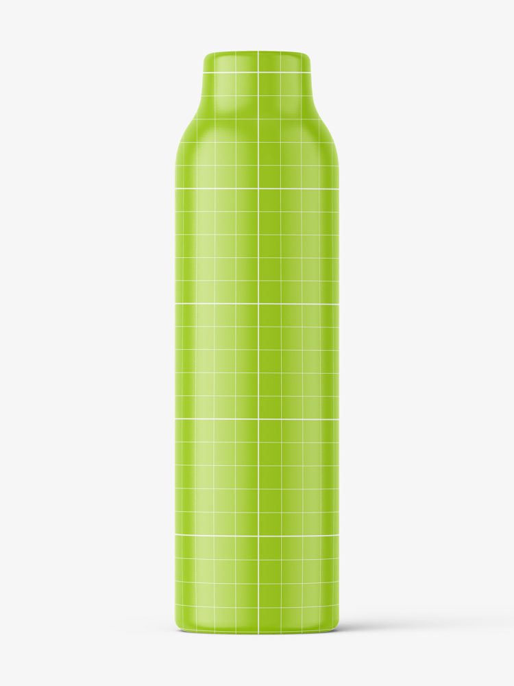 Green juice bottle mockup