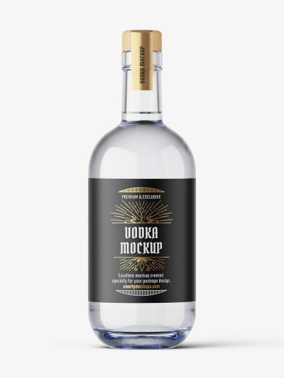 Vodka bottle mockup - Smarty Mockups