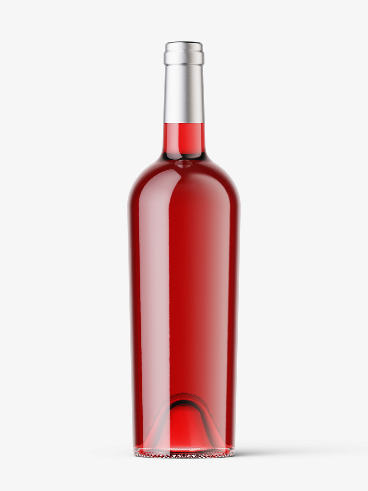 Download Red Wine In Clear Bottle Mockup Smarty Mockups