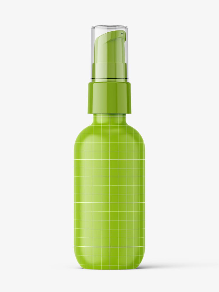 Airless green bottle mockup