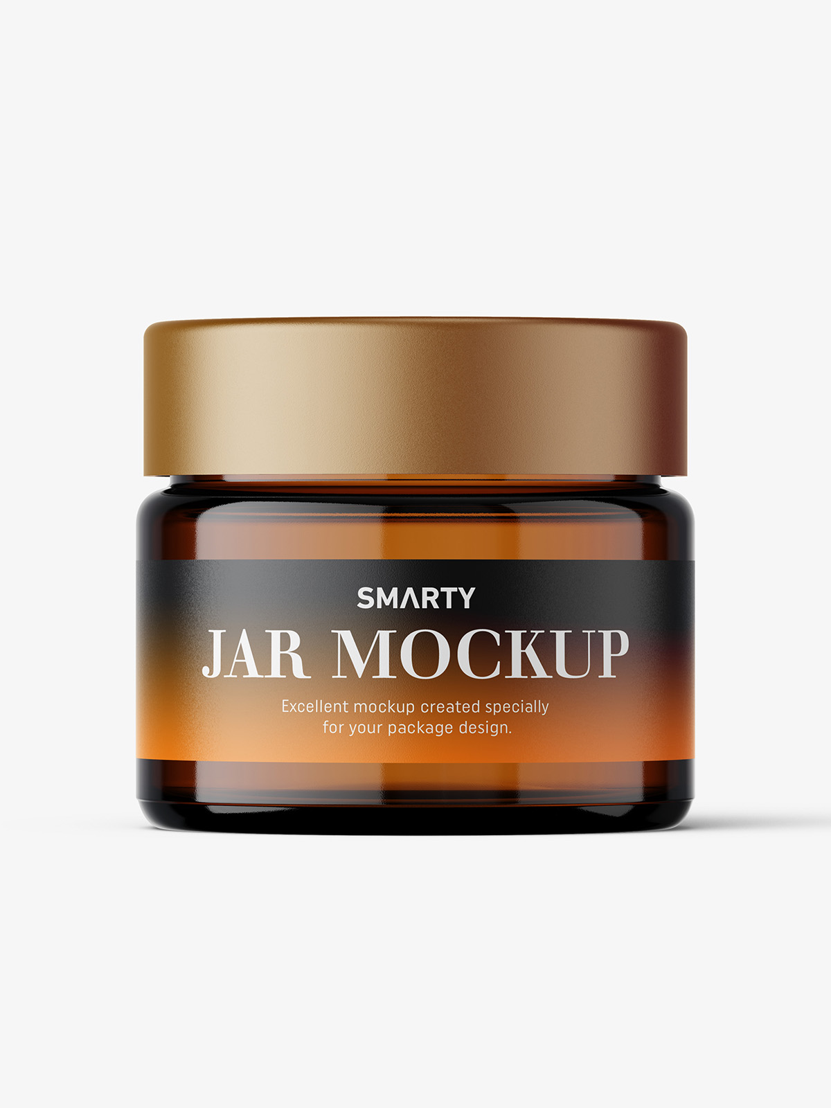 Download Cosmetic jar mockup with cap / 15ml / amber - Smarty Mockups