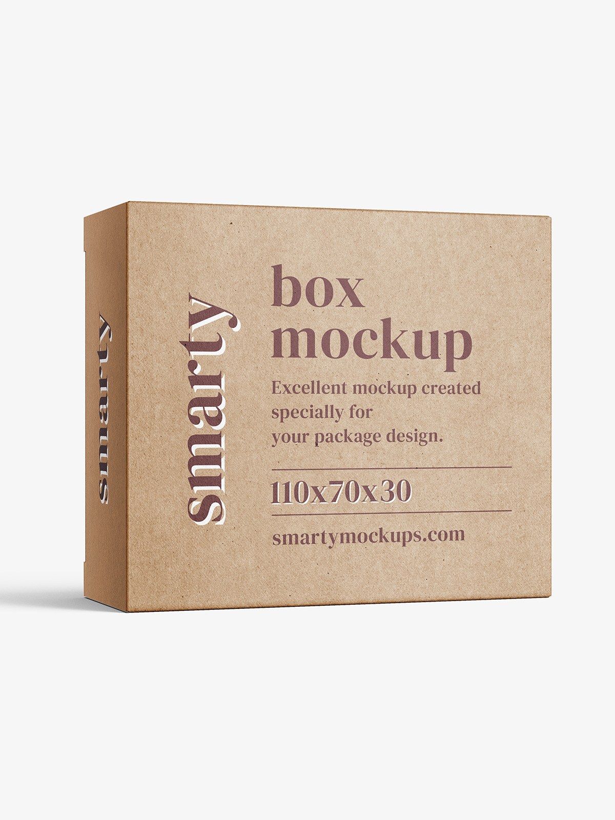 Download Box mockup / 120x105x45 mm / white - metallic - kraft ...