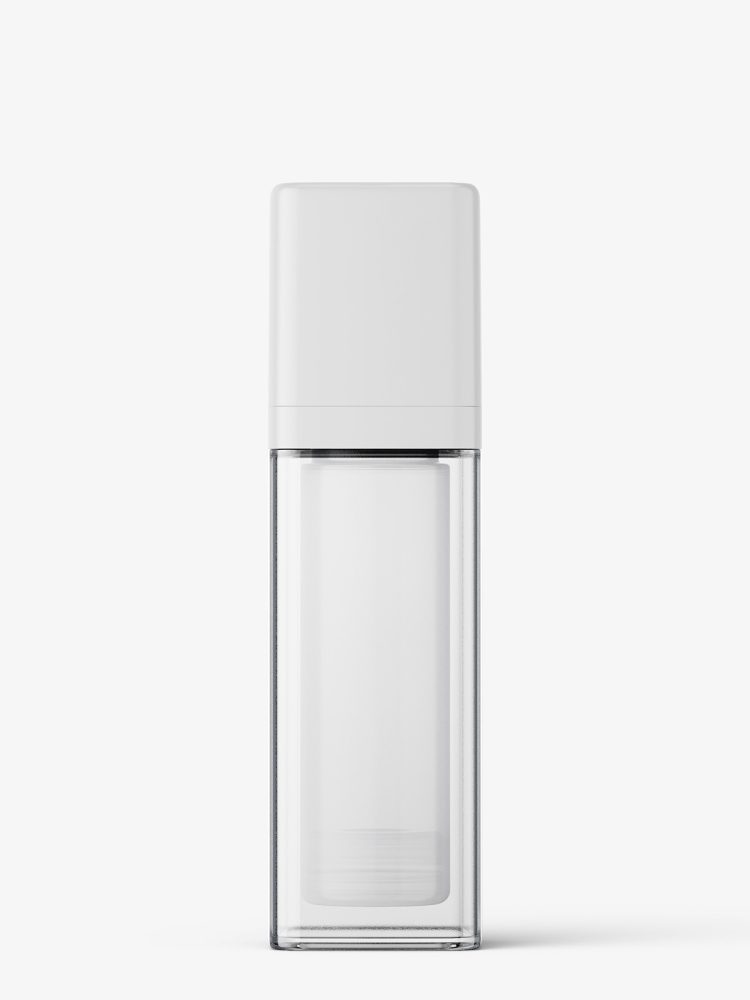 Square airless bottle mockup