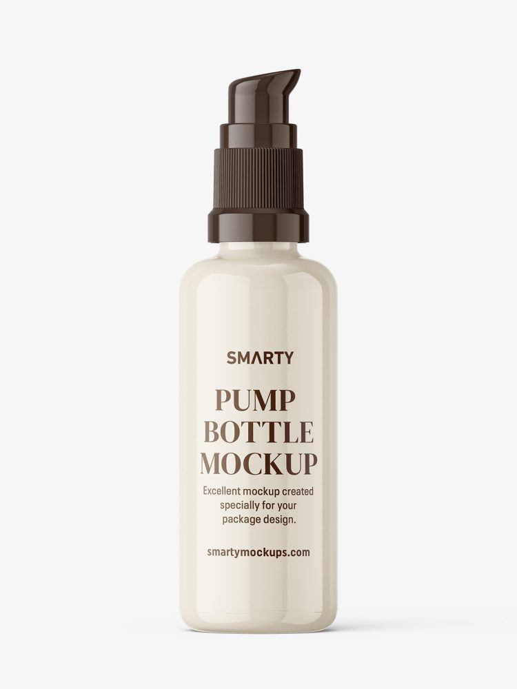 Airless pump bottle mockup / cream