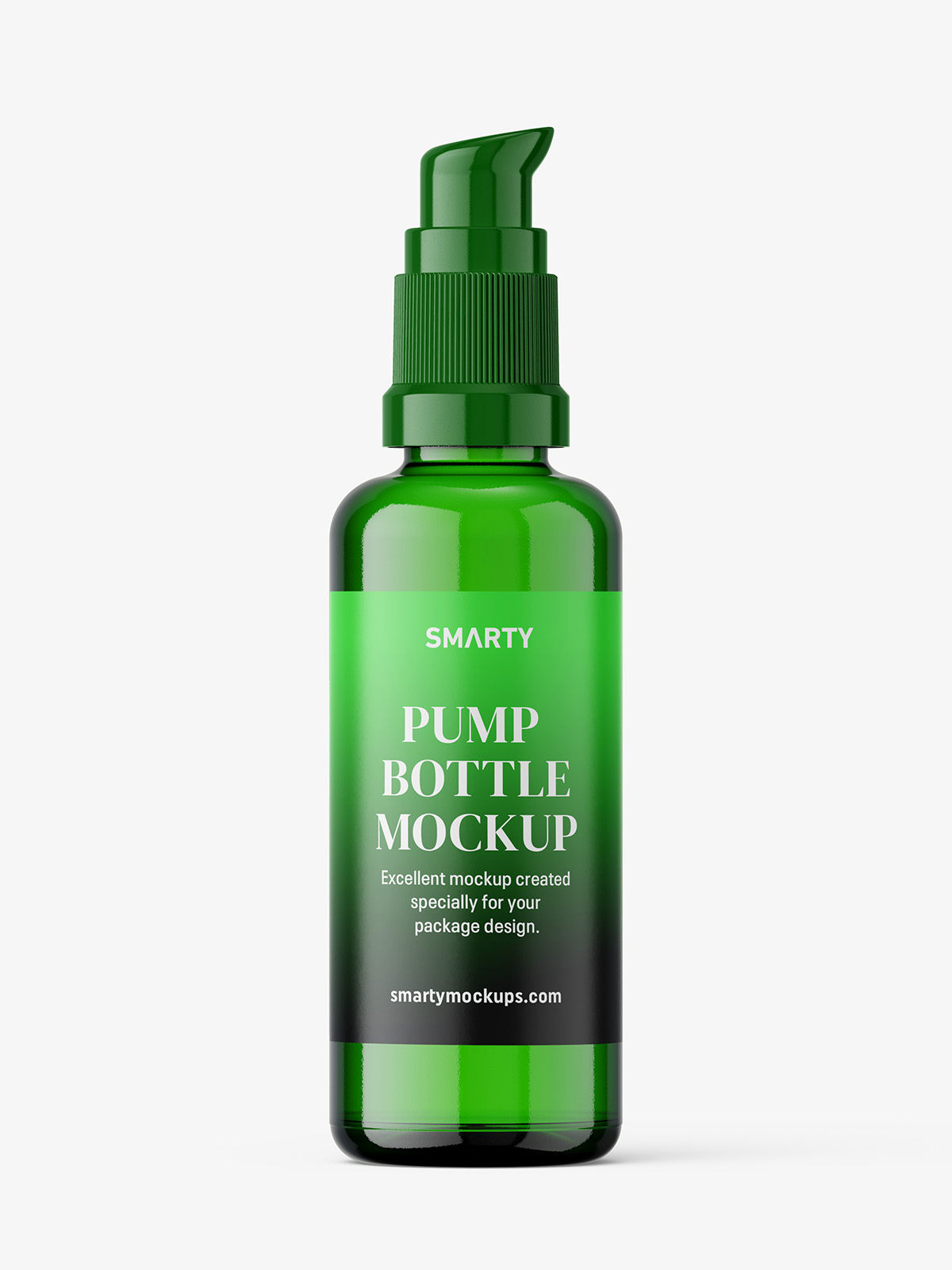 Download Airless pump bottle mockup / green - Smarty Mockups